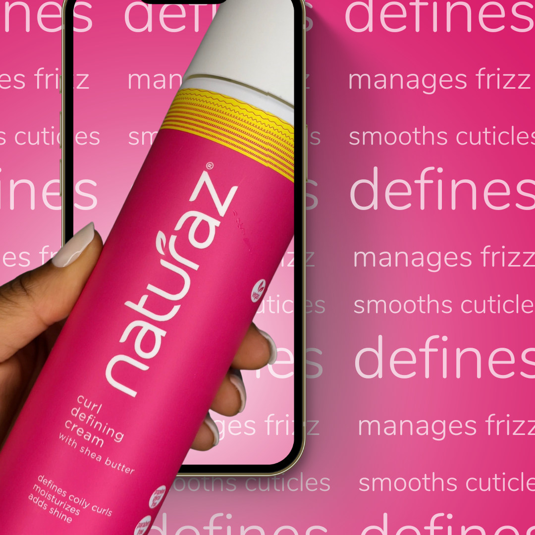Image of the curl defining gel which defines, reduces frizz, smooths cuticles