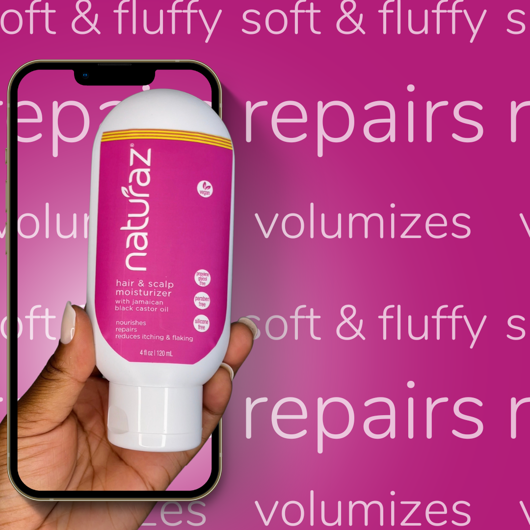 Image of the Hair & Scalp Moisturizer with repairs, volumizes and softens hair